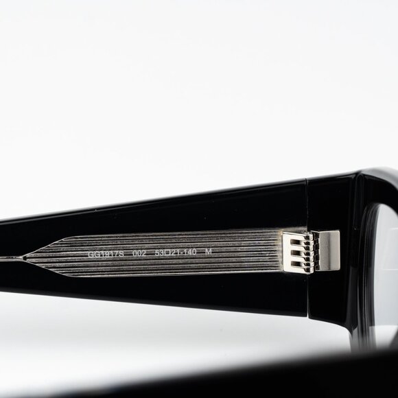 Gucci Women Sunglasses Black Transparent Rectangular GG1917S 002 BRAND NEW - Picture 5 of 9